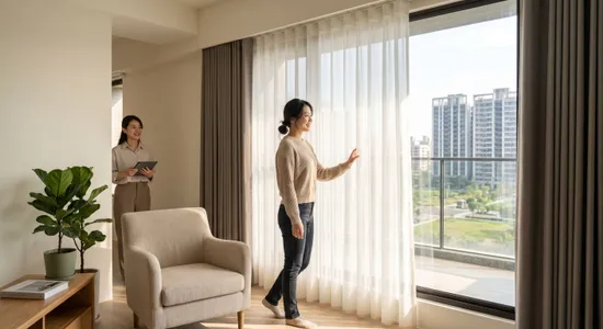 桃園窗簾訂製推薦：從遮光到智能電動窗簾，設計師教你完美窗飾軟裝搭配