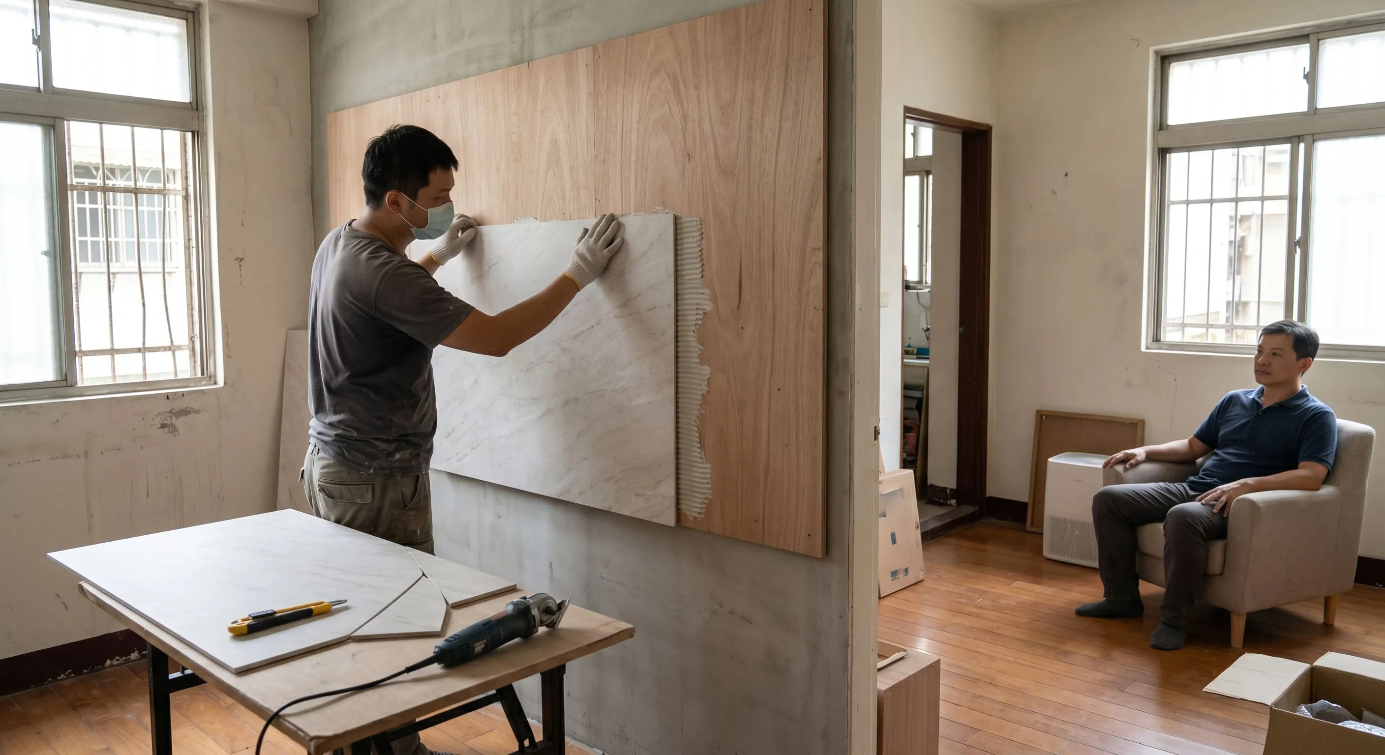 4-2電視牆石材替代