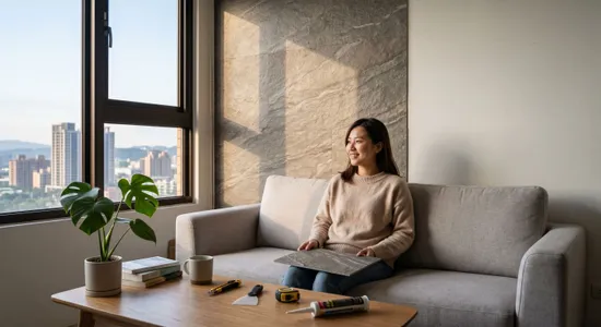 租屋族與微裝修必看！桃園柔石板應用指南，免動土木的牆面改造DIY