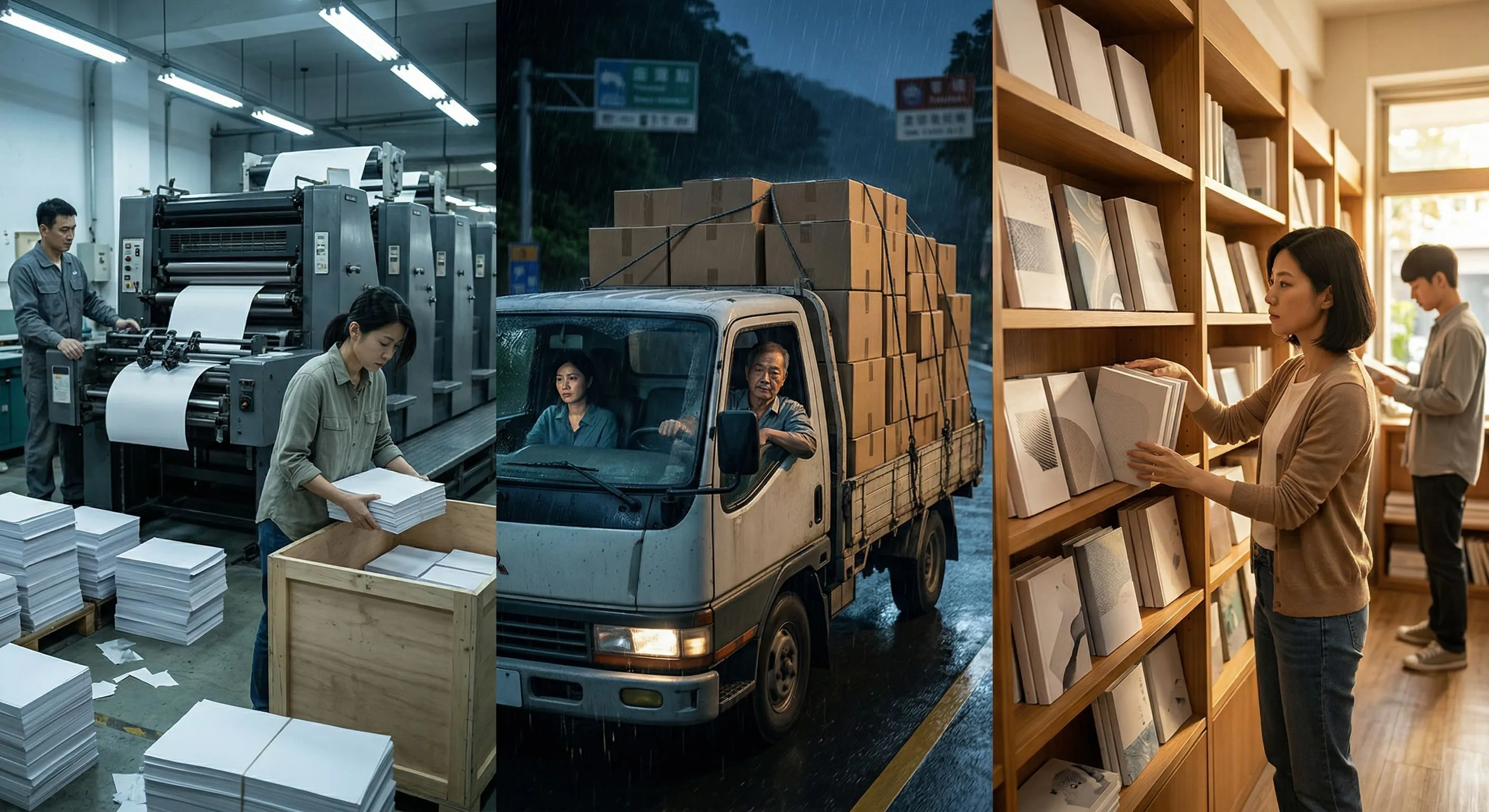從印刷廠到書架，這段路比你想的難走