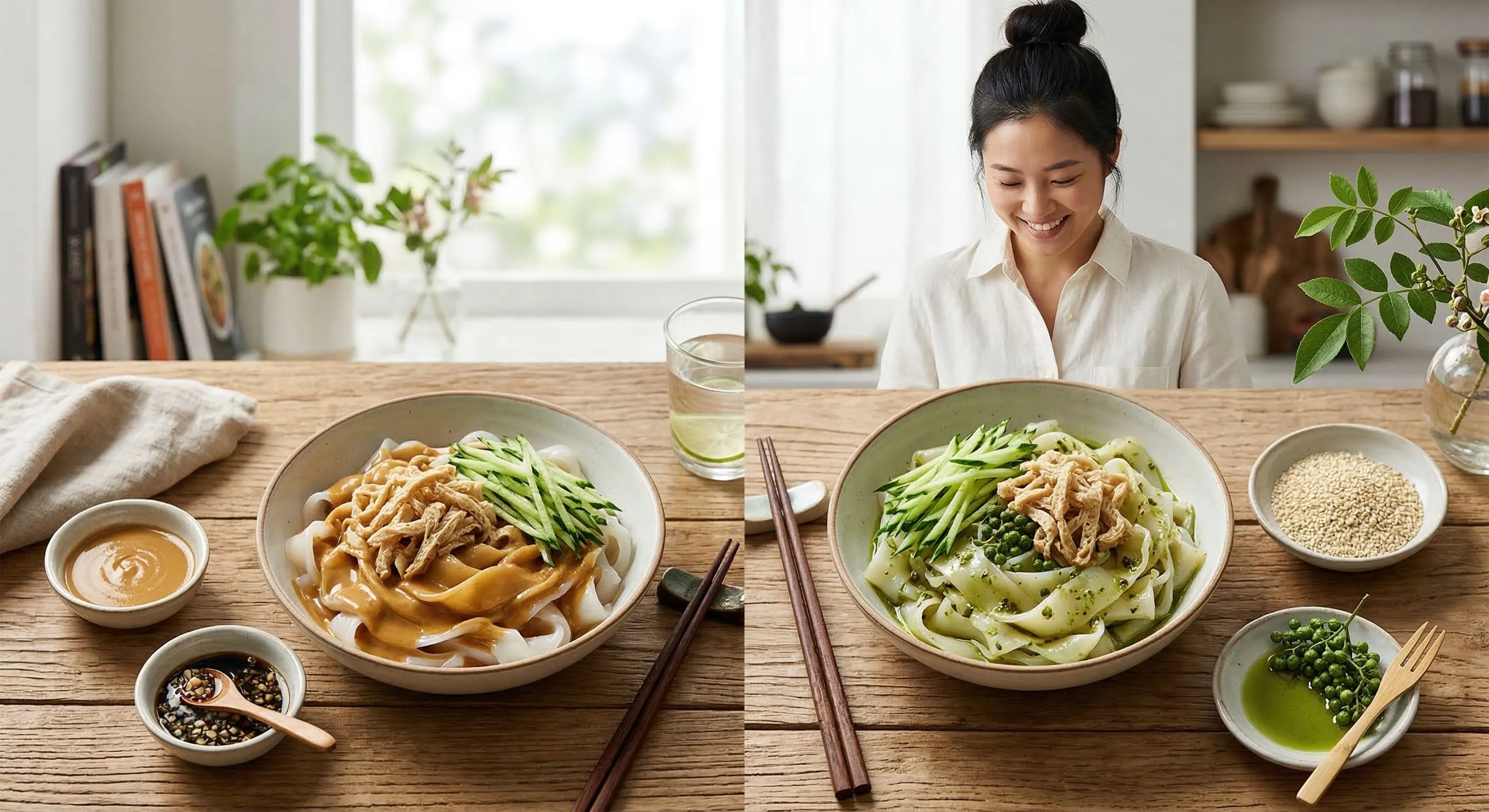 3-2靈魂醬汁的碰撞：濃郁麻醬涼皮遇上刺激藤椒麻香涼皮