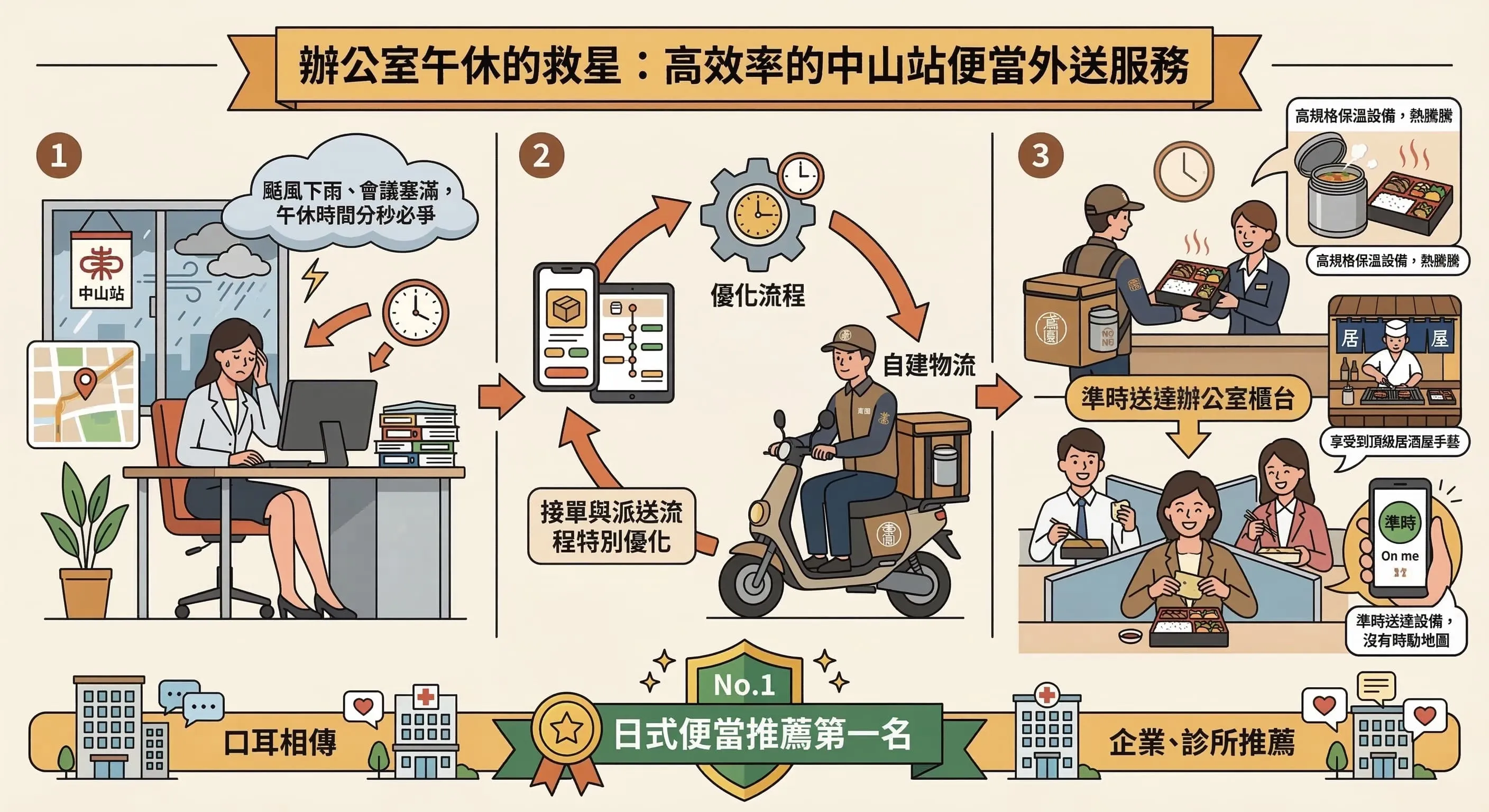 捷運中山站便當