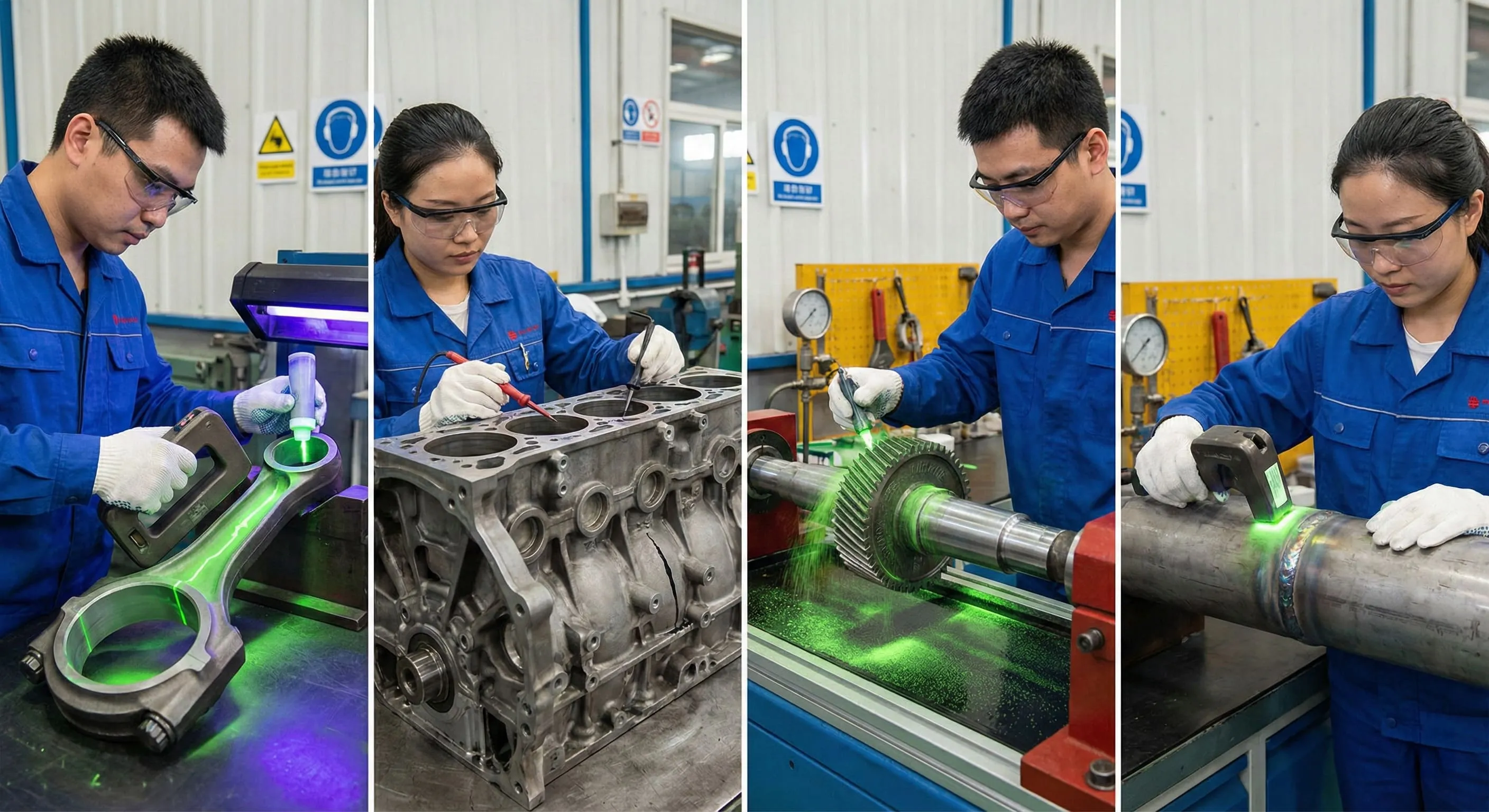 杜絕工件致命傷！鍛造、鑄造、熱處理與焊道磁粉檢測的實務應用解析