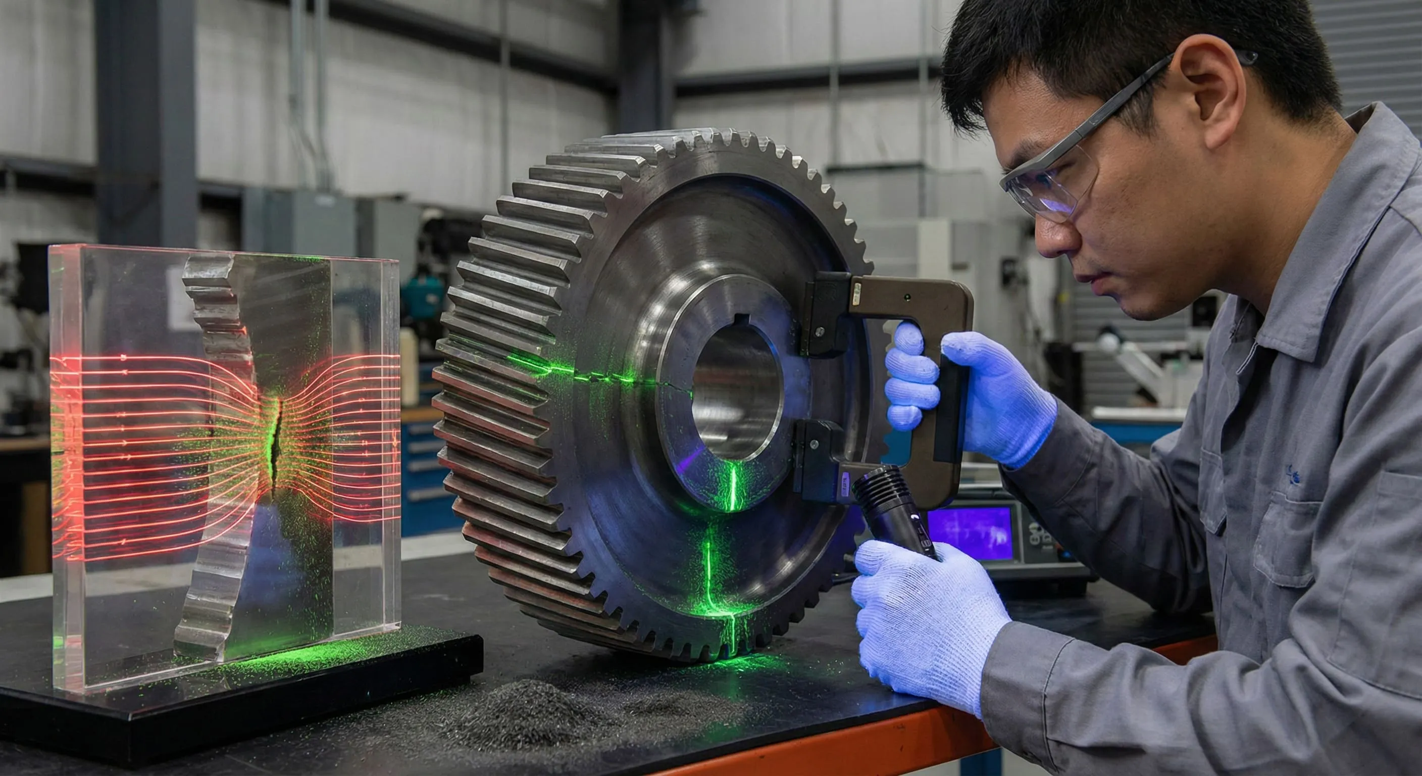 掌握非破壞檢測種類：解密磁粉探傷原理與鐵磁性材料的表面瑕疵檢測技術