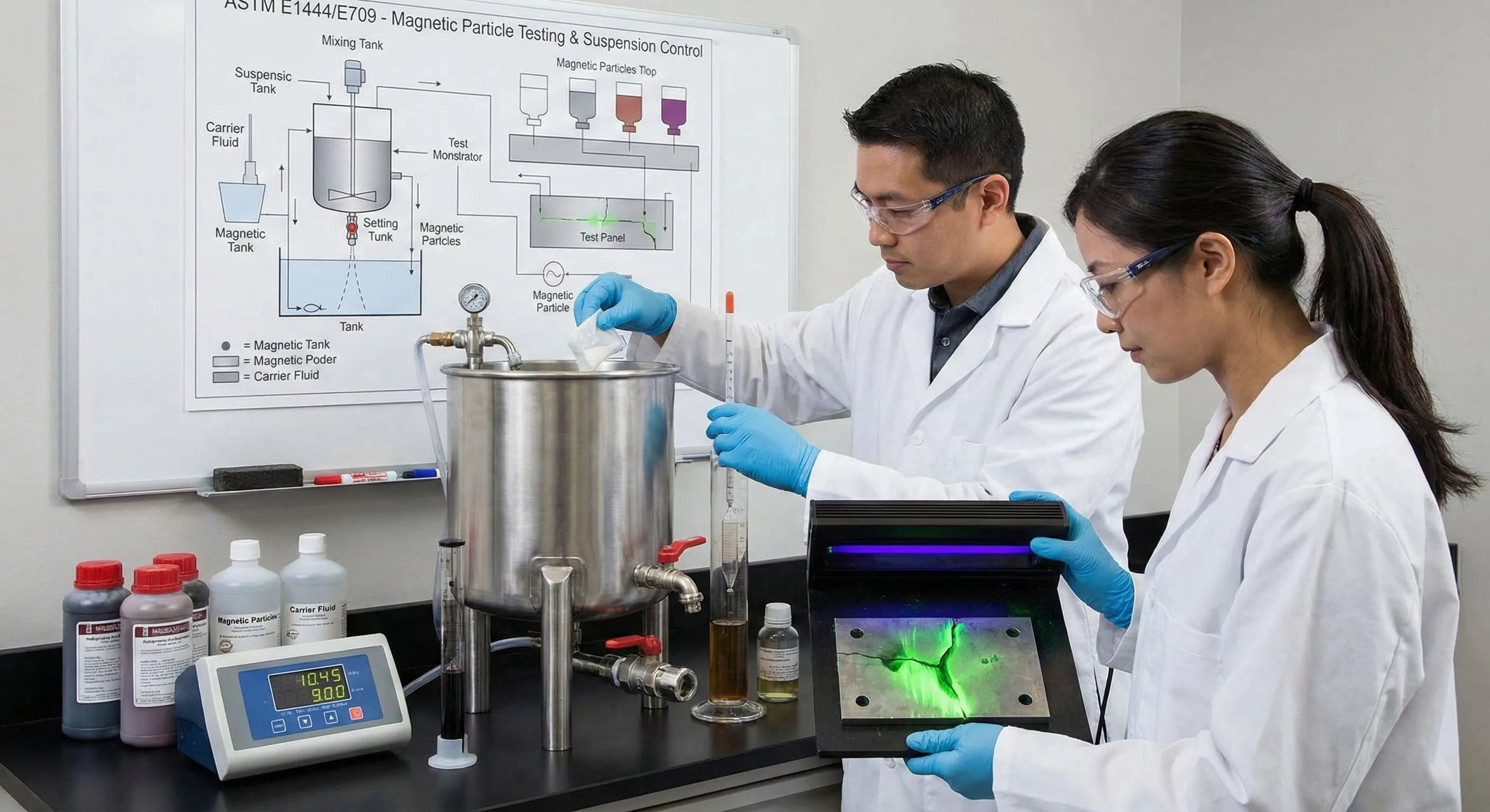 磁粉濃度不足怎麼辦?提升濕式與螢光探傷精準度,解析磁懸液的調