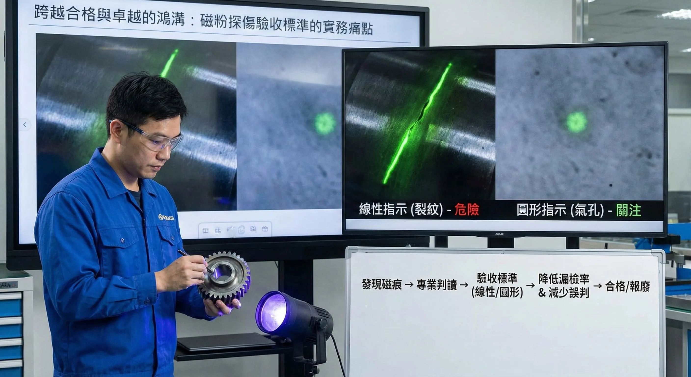 跨越合格與卓越的鴻溝：磁粉探傷驗收標準的實務痛點