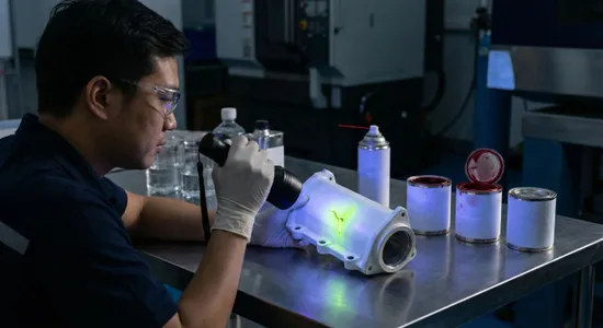 突破非鐵磁性材料限制：滲透液、顯像劑應用指南與手持式黑光燈的完美搭配