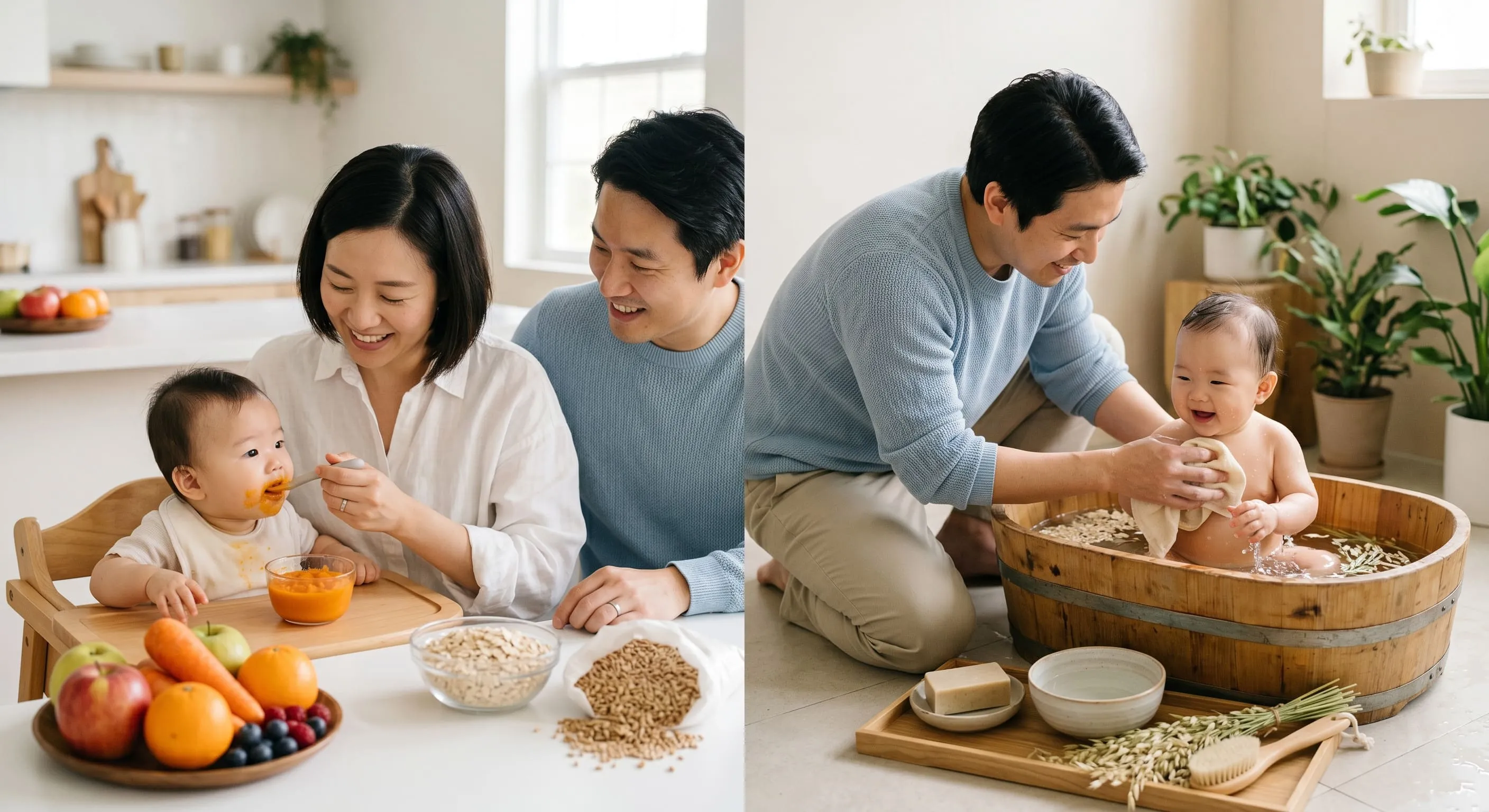 米餅與溫和洗沐