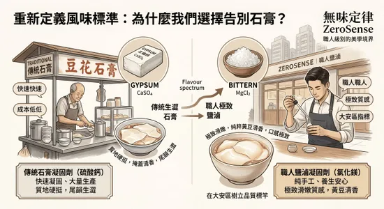 告別傳統石膏！大安區手工豆花指南，揭密有機黃豆與鹽滷工法的極致純粹