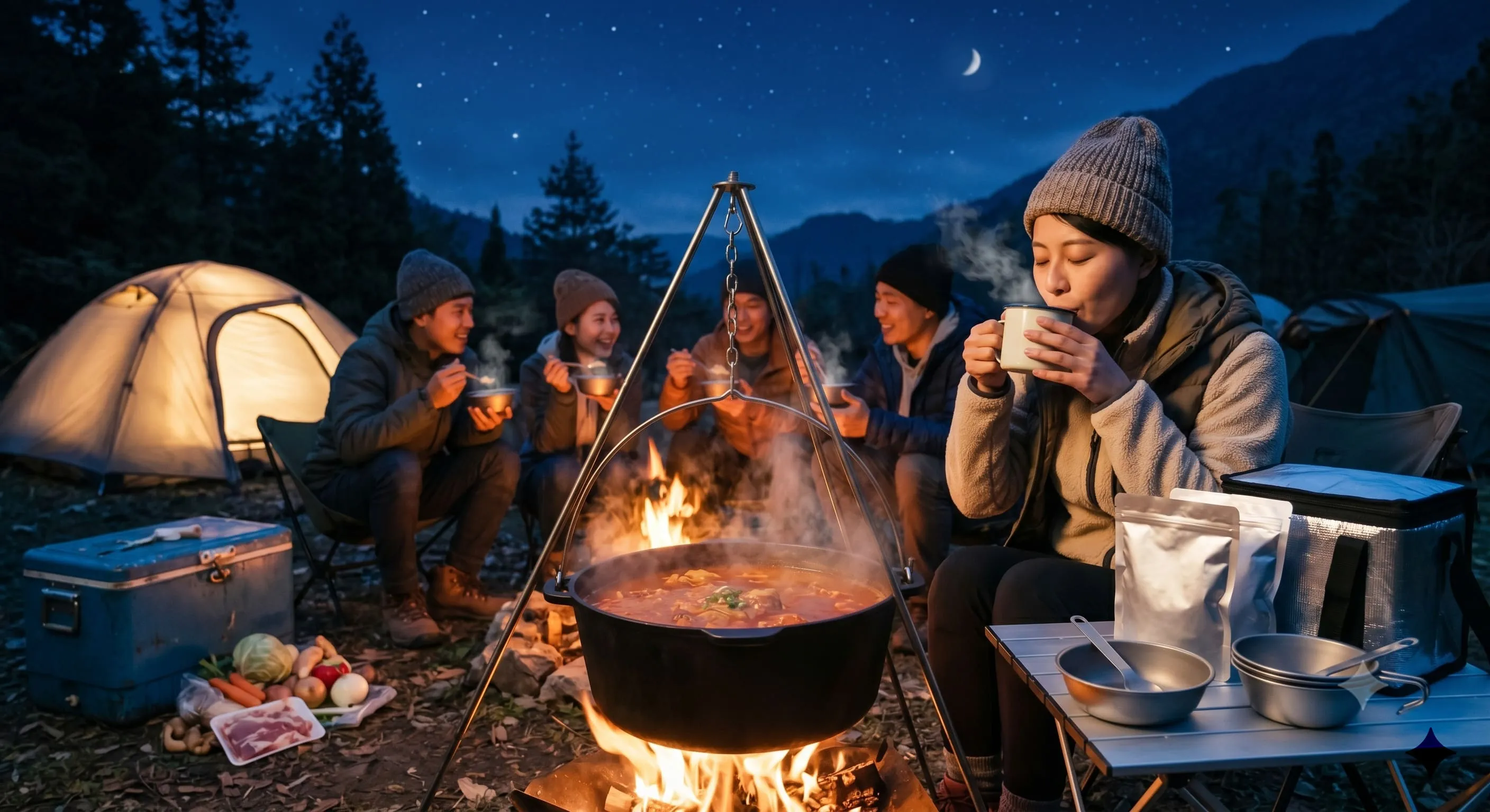 告別露營繁瑣備料：星空下的五分鐘泰式野炊派對