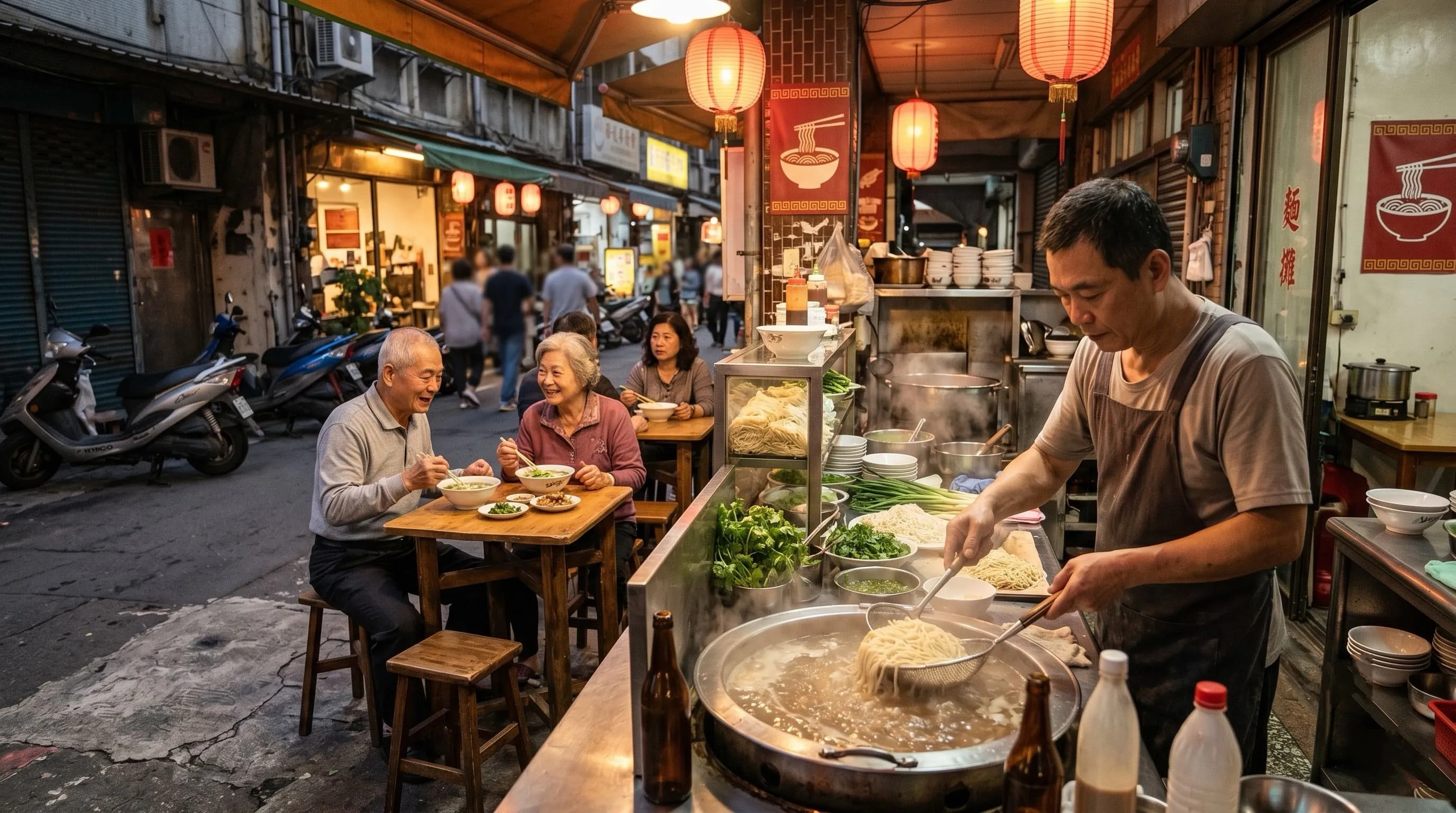 嘉義平價晚餐與銅板美食,品嚐古早味湯麵與什錦麵