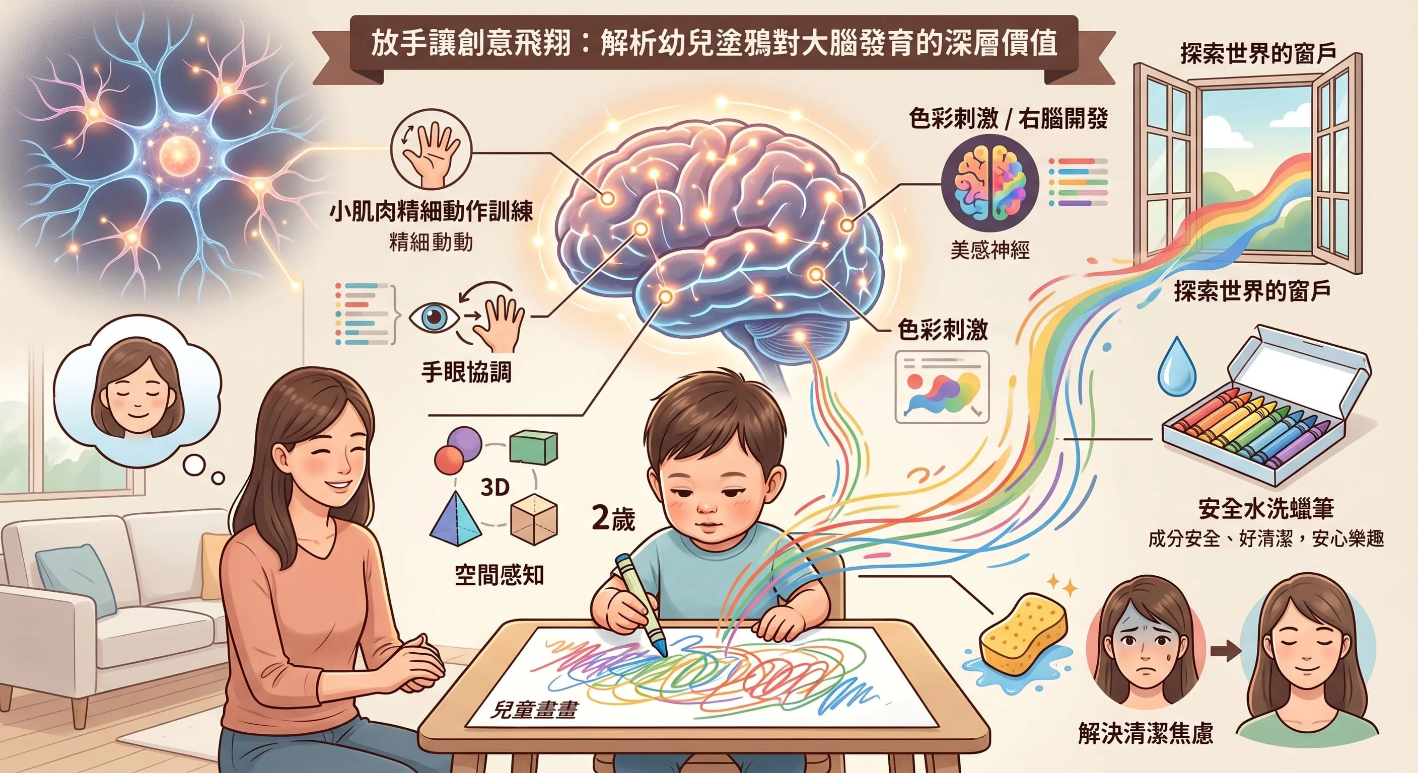 水洗蠟筆無毒蠟筆