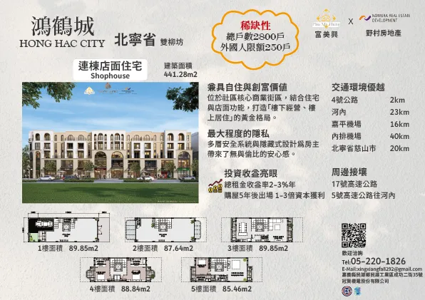 富美興 紅鶴城 連棟店面住宅