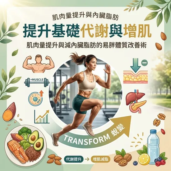肌肉量提升與減內臟脂肪的易胖體質改善術