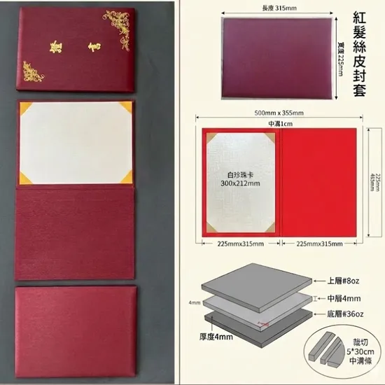 證書夾材質怎麼選？髮絲皮、蔥紋皮、合成皮全解析