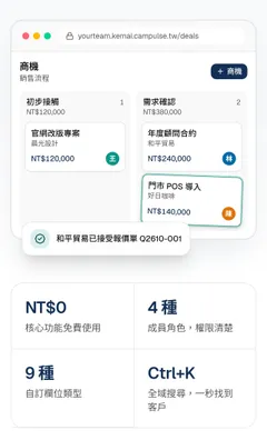 客脈 CRM 客戶關係管理系統