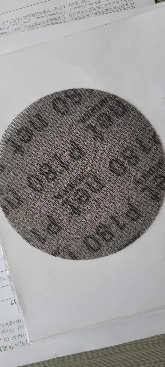 研磨材料，砂紙片，植絨圓盤