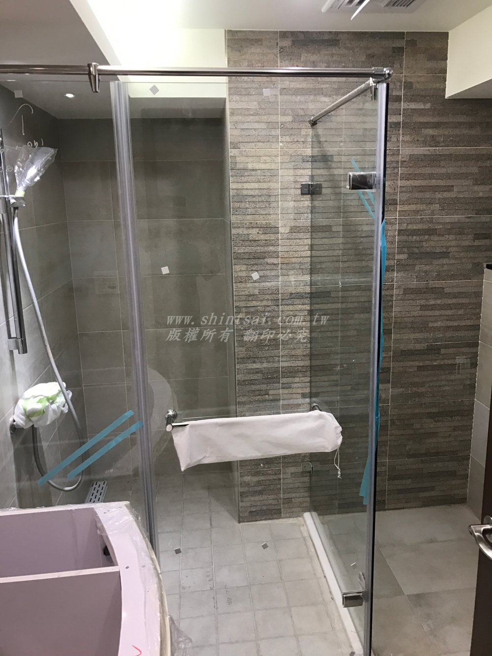 淋浴間 淋浴拉門 浴室乾濕分離 一字型淋浴間