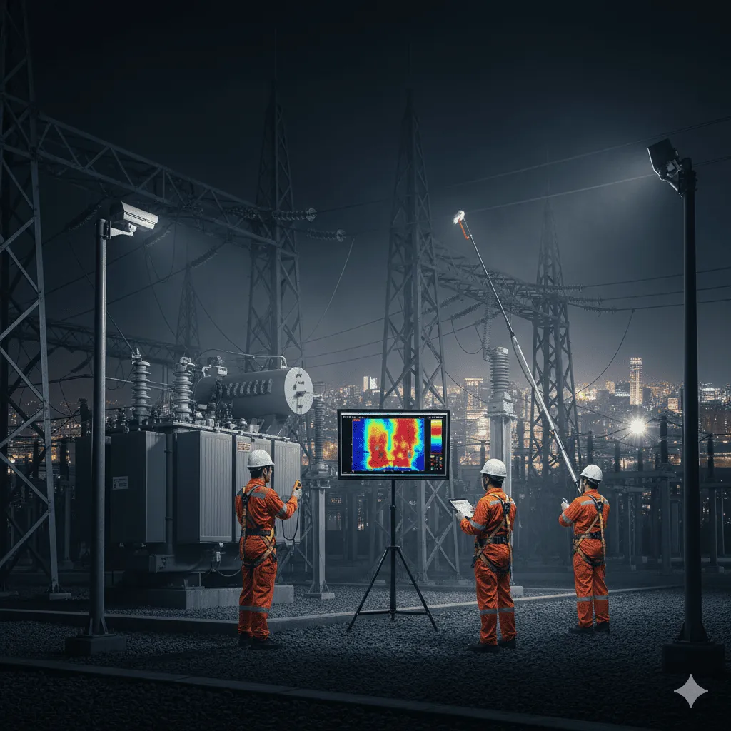 高壓設備夜間測溫