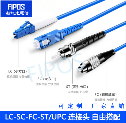 LC-SC-FC-ST/UPC连接头自由搭配
