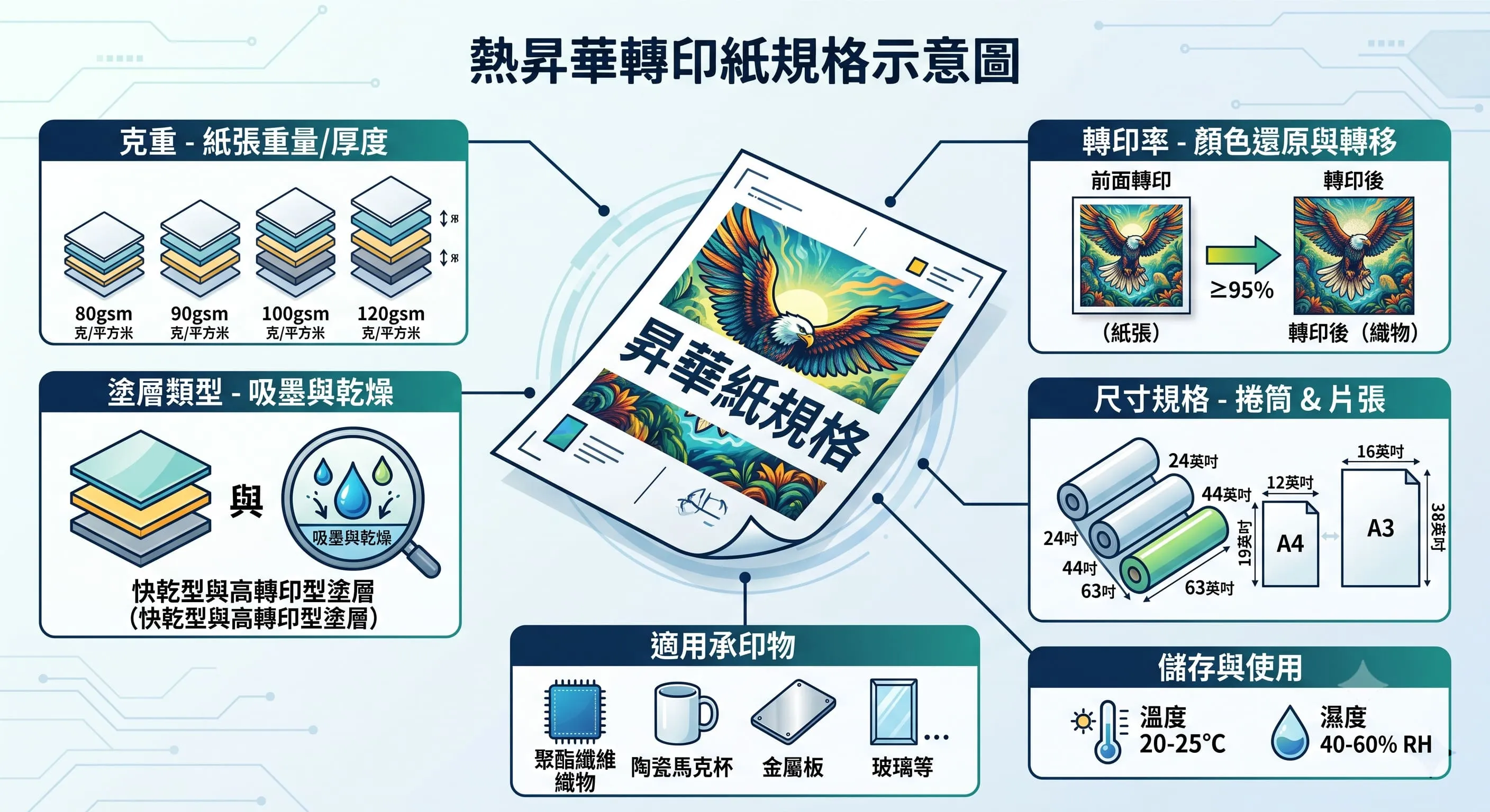 熱昇華轉印紙規格