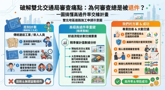 雙北交維計畫與道路施工申請秘訣：一次搞定夜間施工與斜坡道核准