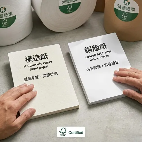 專業印刷紙張挑選指南：新豐紙業模造紙與銅版紙差異全