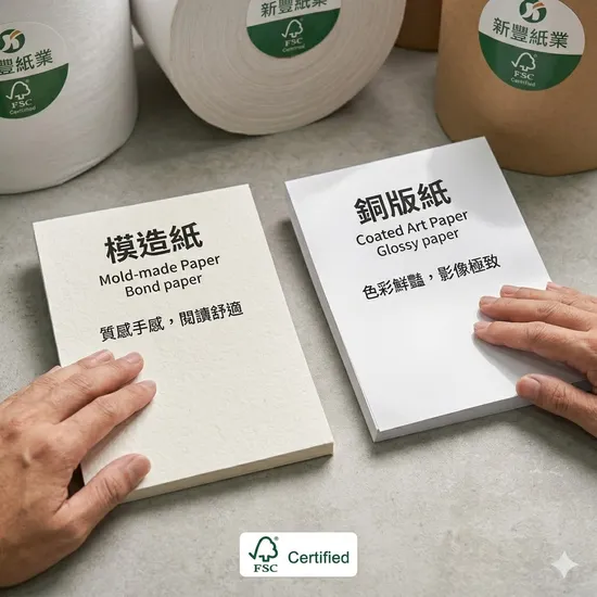 專業印刷紙張挑選指南：新豐紙業模造紙與銅版紙差異全
