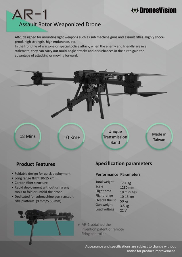 Assault Rotor Weaponized Drone