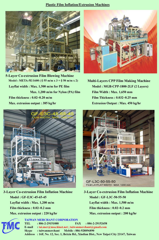 Plastic Film Inflation-Extrusion Machines