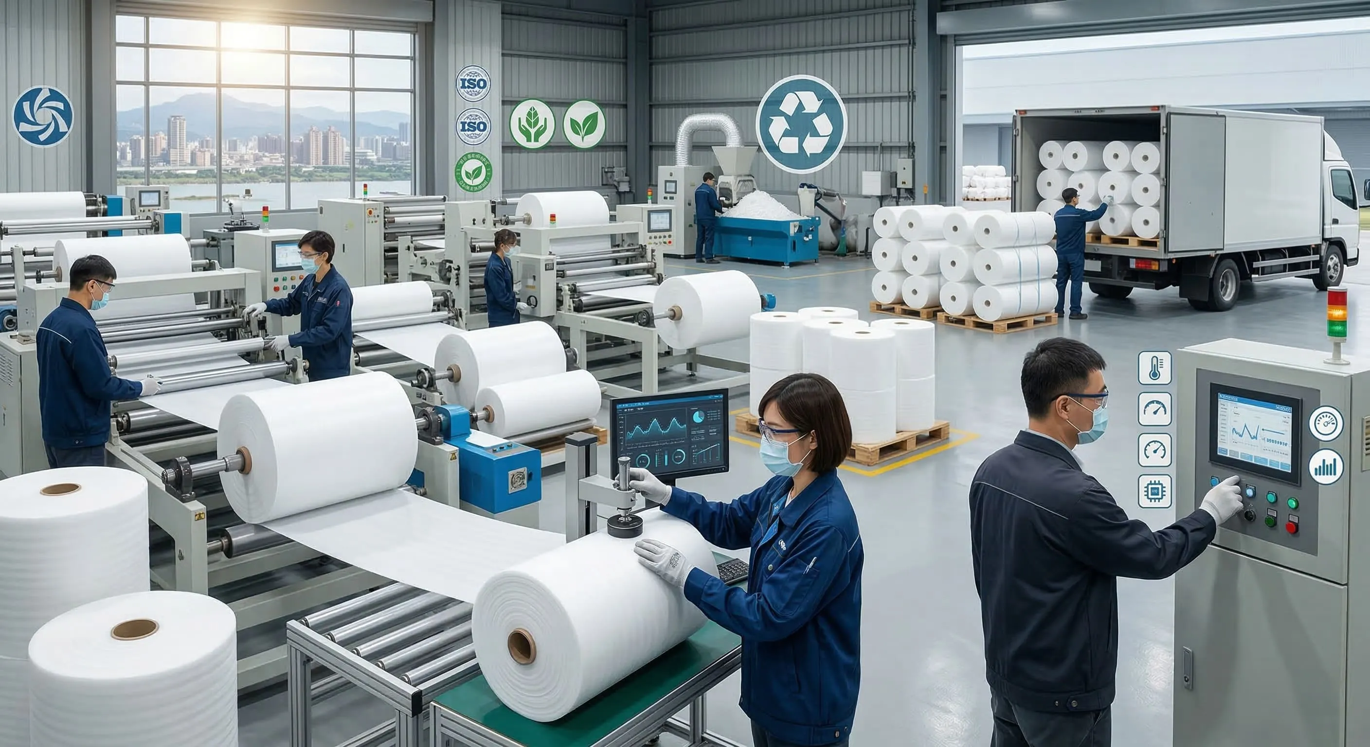6-3在地供應鏈的綠色承諾:新北 PE 發泡膜製造基地的量能