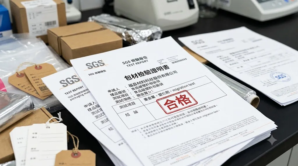 SGS檢驗合格包材