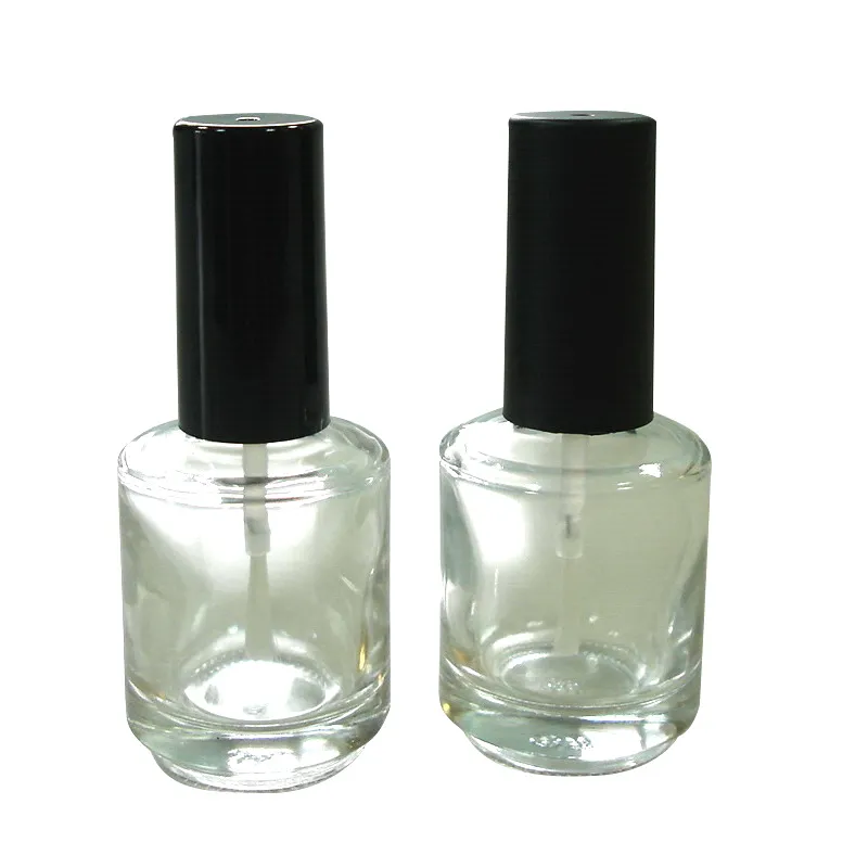 15ml 指甲油圓瓶含蓋刷