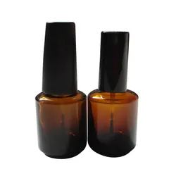 15ml 指甲油茶色瓶含蓋刷