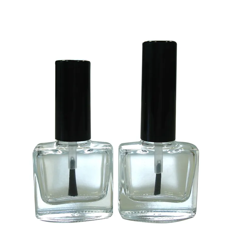 10ml 指甲油方瓶含蓋刷