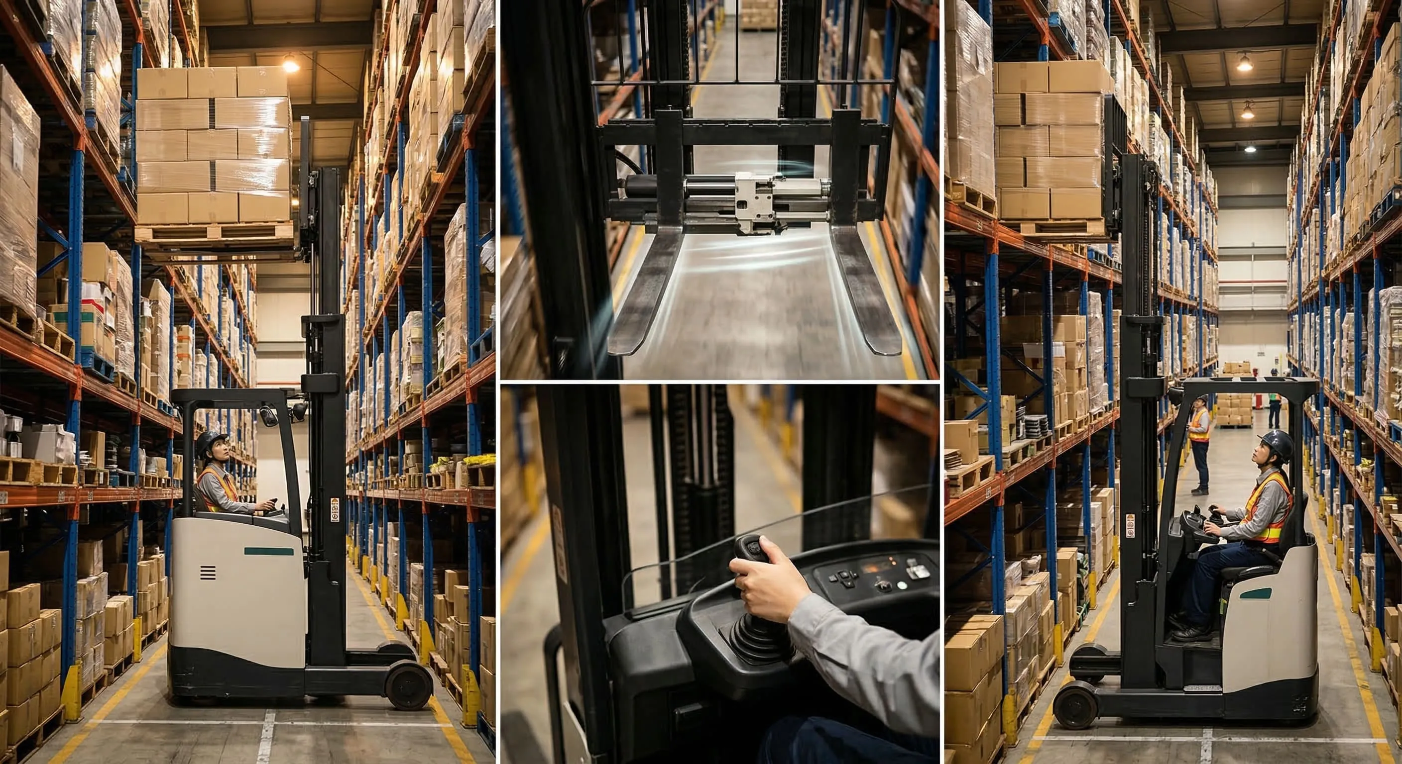 側移器堆高機在狹窄走道