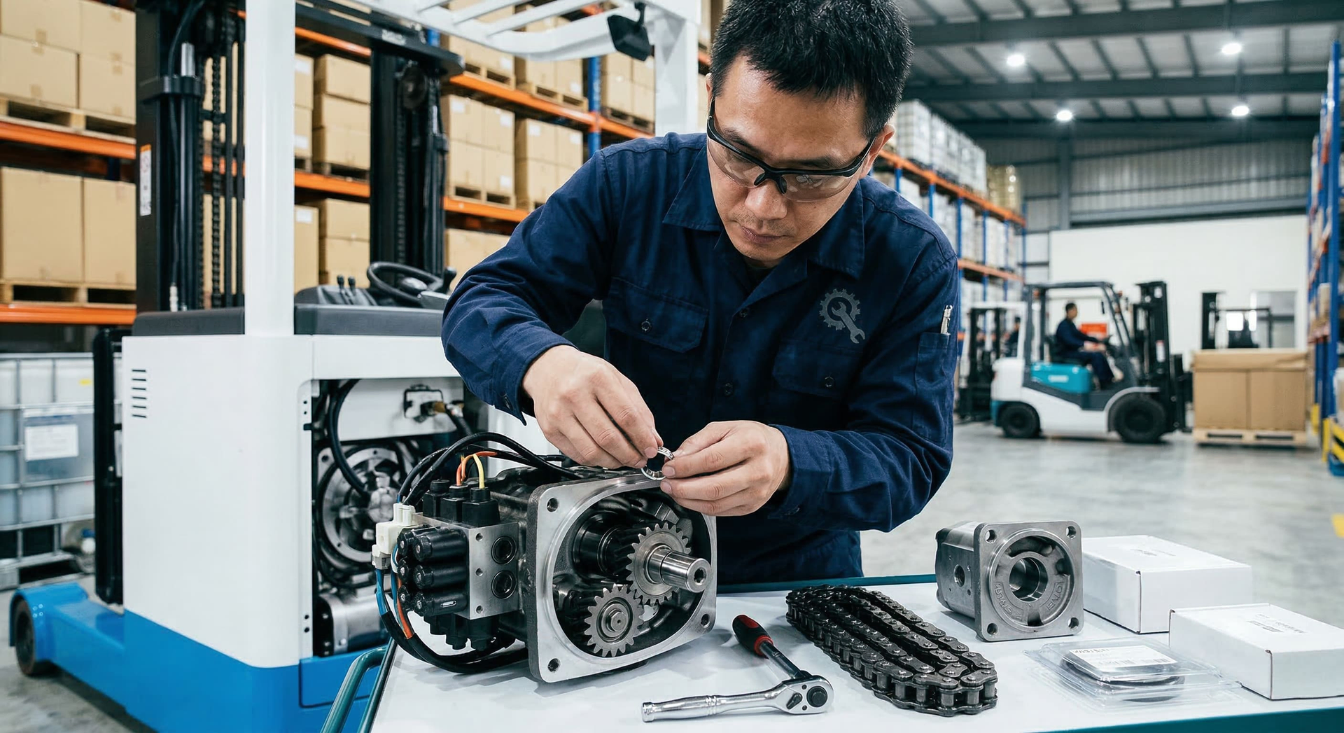 原廠堆高機零件的妥善率